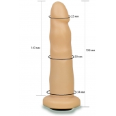 Телесная насадка Harness - 15,8 см. - LOVETOY (А-Полимер) - купить с доставкой в Златоусте