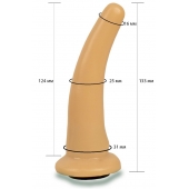 Телесная гладкая насадка Harness - 13,3 см. - LOVETOY (А-Полимер) - купить с доставкой в Златоусте