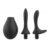 Черный анальный душ Nexus Anal Douche Set с 2 сменными насадками - Nexus Range - купить с доставкой в Златоусте