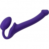 Фиолетовый безремневой страпон Silicone Bendable Strap-On - size S - Strap-on-me - купить с доставкой в Златоусте