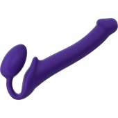 Фиолетовый безремневой страпон Silicone Bendable Strap-On - size M - Strap-on-me - купить с доставкой в Златоусте