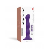 Фиолетовая насадка Strap-On-Me Dildo Geisha Balls size XL - Strap-on-me - купить с доставкой в Златоусте
