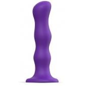 Фиолетовая насадка Strap-On-Me Dildo Geisha Balls size XL - Strap-on-me - купить с доставкой в Златоусте