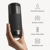 Черный мастурбатор с контролем всасывания Arcwave Pow Stroker - Arcwave - в Златоусте купить с доставкой