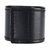 Хомут-утяжка для мошонки из искусственной кожи на липучке VELCRO BALL STRETCHER- 4 см. - BlueLine - в Златоусте купить с доставкой