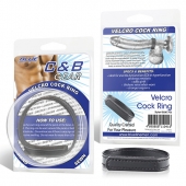 Кольцо на пенис из искусственной кожи на липучке VELCRO COCK RING - 5 см. - BlueLine - в Златоусте купить с доставкой
