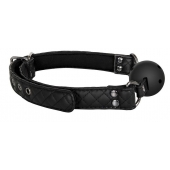 Черный кляп-шарик BALL GAG DIAMOND - Dream Toys - купить с доставкой в Златоусте