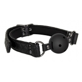 Черный кляп-шарик BALL GAG DIAMOND - Dream Toys - купить с доставкой в Златоусте