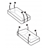 Фиксаторы для кровати WRAPAROUND MATTRESS RESTRAIN - Pipedream - купить с доставкой в Златоусте