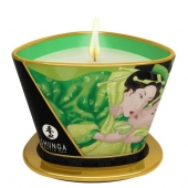 Массажная свеча Exotic Green Tea с ароматом зелёного чая - 170 мл. - Shunga - купить с доставкой в Златоусте