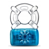 Синее эрекционное виброкольцо Pleaser Rechargeable C-Ring - Blush Novelties - в Златоусте купить с доставкой