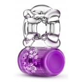 Фиолетовое эрекционное виброкольцо Pleaser Rechargeable C-Ring - Blush Novelties - в Златоусте купить с доставкой