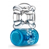 Синее эрекционное виброкольцо One Night Stand Vibrating C-Ring - Blush Novelties - в Златоусте купить с доставкой