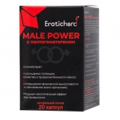 Капсулы для мужчин Erotichard male power с пантогематогеном - 20 капсул (0,370 гр.) - Erotic Hard - купить с доставкой в Златоусте