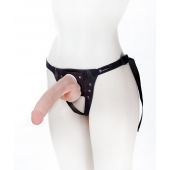 Реалистичный фаллос на поясе Harness - 20,5 см. - LOVETOY (А-Полимер) - купить с доставкой в Златоусте