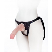 Податливый фаллос на трусиках Harness - 20,5 см. - LOVETOY (А-Полимер) - купить с доставкой в Златоусте
