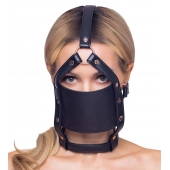 Черный намордник с кляпом-шаром Head Harness With A Gag - Orion - купить с доставкой в Златоусте