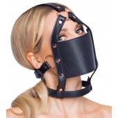 Черный намордник с кляпом-шаром Head Harness With A Gag - Orion - купить с доставкой в Златоусте