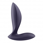 Фиолетовый анальный вибростимулятор Power Plug - Satisfyer - в Златоусте купить с доставкой