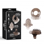 Набор из 3 дымчатых эрекционных колец с вибрацией Teasers Ring Kit - Chisa - в Златоусте купить с доставкой