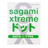 Презерватив Sagami Xtreme Type-E с точками - 1 шт. - Sagami - купить с доставкой в Златоусте