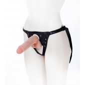 Страпон с поясом Harness - 19 см. - LOVETOY (А-Полимер) - купить с доставкой в Златоусте