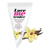 Съедобное согревающее массажное масло Love Me Tender Vanilla с ароматом ванили - 10 мл. - Love to Love - купить с доставкой в Златоусте