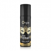 Съедобный гель Dual Vibe Pina Colada с эффектом вибрации и вкусом коктейля пина колада - 15 мл. - ORGIE - купить с доставкой в Златоусте