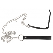 Зажим для половых губ с поводком Pussy Clamp With A Leash - Orion - купить с доставкой в Златоусте