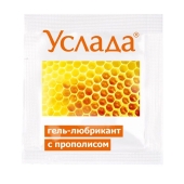 Гель-лубрикант «Услада с прополисом» - 3 гр. - Биоритм - купить с доставкой в Златоусте