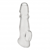 Прозрачная насадка для пениса Girthy Penis Enhancing Sleeve Extension - 17,1 см. - BlueLine - в Златоусте купить с доставкой