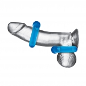Комплект из двух колец для пениса 2-Pack Ultra-Stretch Stamina Endurance Ring - BlueLine - в Златоусте купить с доставкой