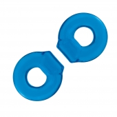 Комплект из двух колец для пениса 2-Pack Ultra-Stretch Stamina Endurance Ring - BlueLine - в Златоусте купить с доставкой