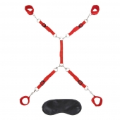 Красная фиксация на матрас Classic Bedspreader - Lux Fetish - купить с доставкой в Златоусте