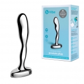 Стальной стимулятор простаты Stainless Steel Prostate Plug - 11,5 см. - b-Vibe - в Златоусте купить с доставкой