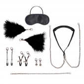 Большой эротический набор из 12 предметов Interchangeable Collar   Nipple Clips Set - Lux Fetish - купить с доставкой в Златоусте