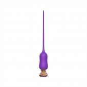 Фиолетовый тонкий стимулятор Nipple Vibrator - 23 см. - I-MOON - купить с доставкой в Златоусте