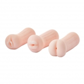 Набор из 3 мастурбаторов The Girl Next Door Tina - Dream Toys - в Златоусте купить с доставкой