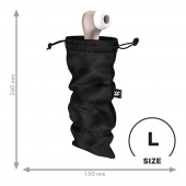 Черный мешочек для хранения игрушек Treasure Bag L - Satisfyer - купить с доставкой в Златоусте