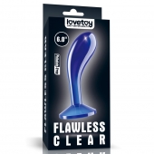 Синяя анальная втулка Flawless Clear Prostate Plug 6.0 - 15 см. - Lovetoy - в Златоусте купить с доставкой