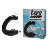 Чёрный массажёр простаты серии Sex Expert - Sex Expert - в Златоусте купить с доставкой