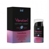 Жидкий вибратор Vibration Cotton Candy с ароматом сахарной ваты - 15 мл. - INTT - купить с доставкой в Златоусте