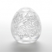 Мастурбатор-яйцо Keith Haring EGG PARTY - Tenga - в Златоусте купить с доставкой