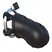 Черный замок верности Extreme Silicone Cock Blocker - Pipedream - купить с доставкой в Златоусте