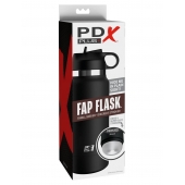 Черный мастурбатор в виде бутылки Fap Flask - Pipedream - в Златоусте купить с доставкой