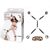 Леопардовая фиксация на матрас для рук и ног Classic Bedspreader - Lux Fetish - купить с доставкой в Златоусте