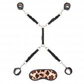 Леопардовая фиксация на матрас для рук и ног Classic Bedspreader - Lux Fetish - купить с доставкой в Златоусте