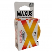 Презервативы анатомической формы Maxus Sensual - 3 шт. - Maxus - купить с доставкой в Златоусте