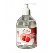 Лубрикант на водной основе Love Protection Raspberry с ароматом малины - 300 мл. - Lola Games - купить с доставкой в Златоусте