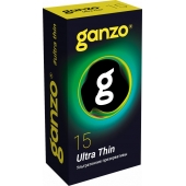 Прозрачные ультратонкие презервативы Ganzo Ultra thin - 15 шт. - Ganzo - купить с доставкой в Златоусте